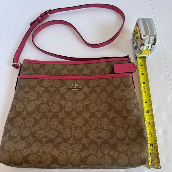 Coach Tan and Pink Crossbody Bag - Picture 10 of 16